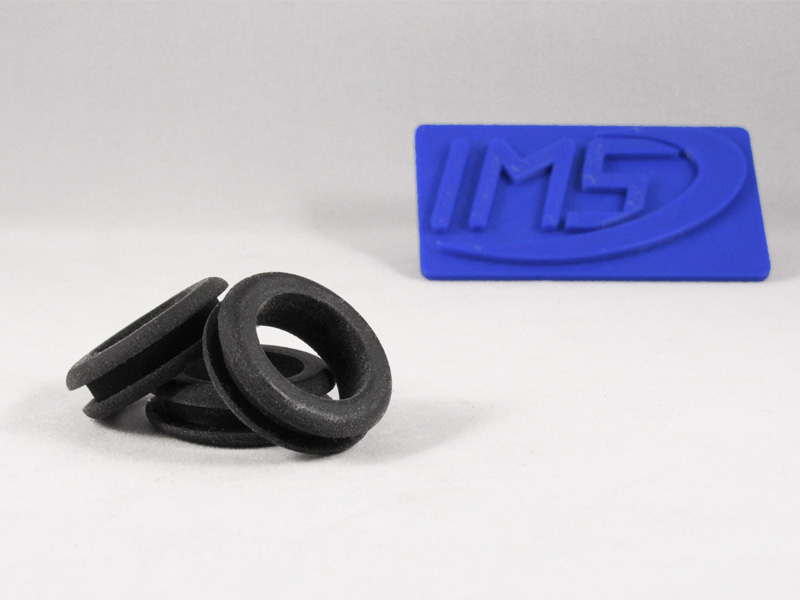 3D Printed Grommet From Polyjet Rigid and Flexible Material Alloy